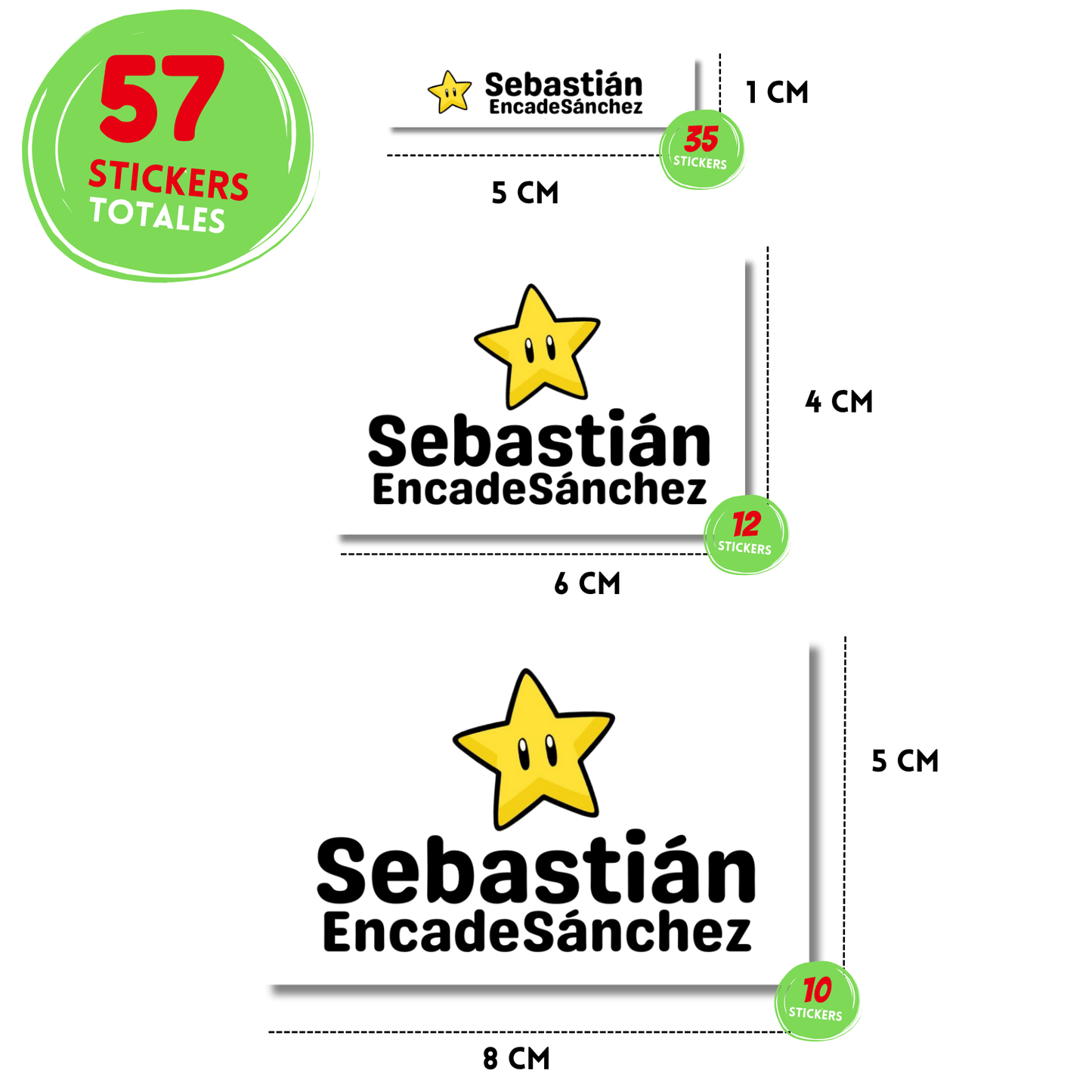 Estrella Mario Bros Etiquetas Escolares Personalizadas Libretas, Libros y Lápices