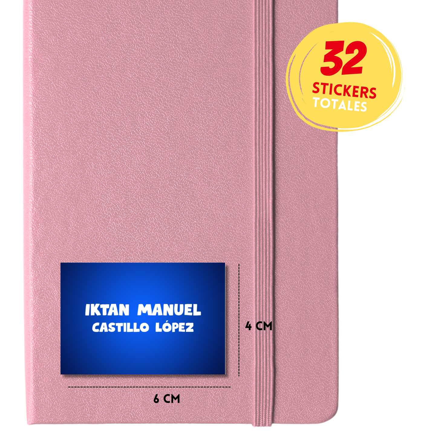 Fondo Azul, Etiquetas Escolares Personalizadas Libretas, Libros y Lápices