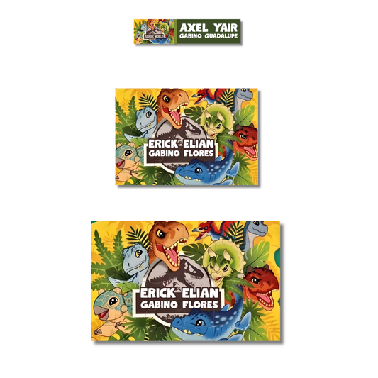 jurassic park animado, Etiquetas Escolares Personalizadas Libretas, Libros y Lápices