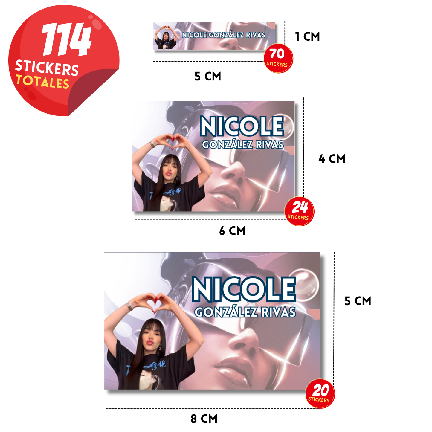 Kenia Os Etiquetas Escolares Personalizadas Libretas, Libros y Lápices