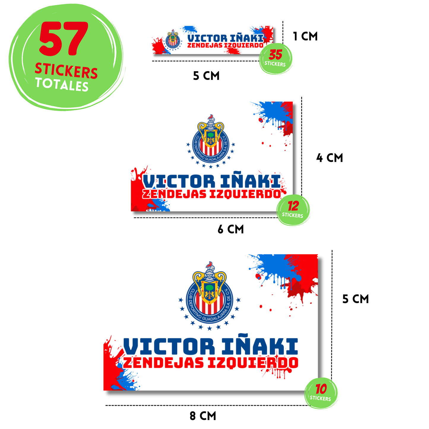 Futbol Logo Chivas Etiquetas Escolares Personalizadas Libretas, Libros y Lápices