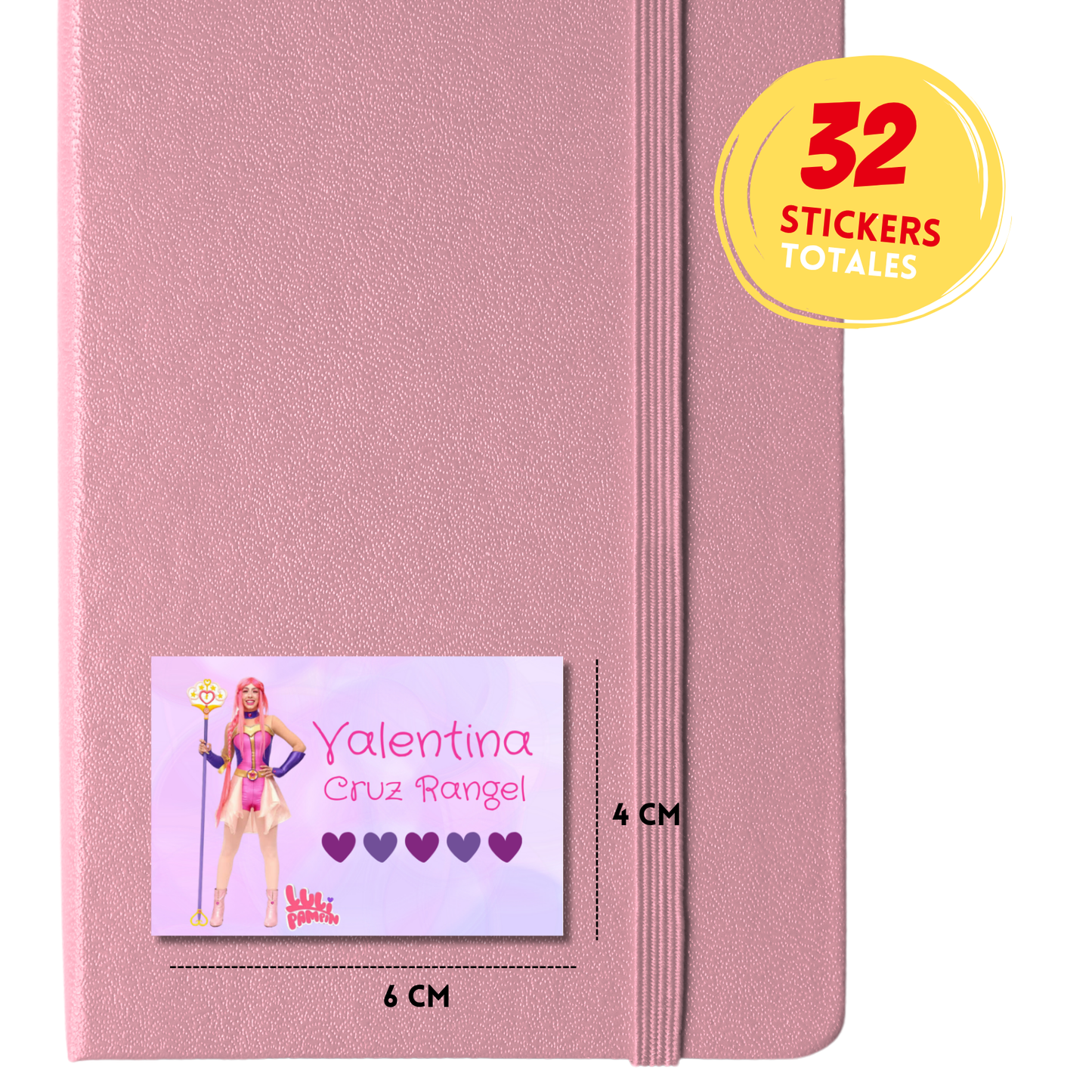 Luli Pampín Etiquetas Escolares Personalizadas Libretas, Libros y Lápices