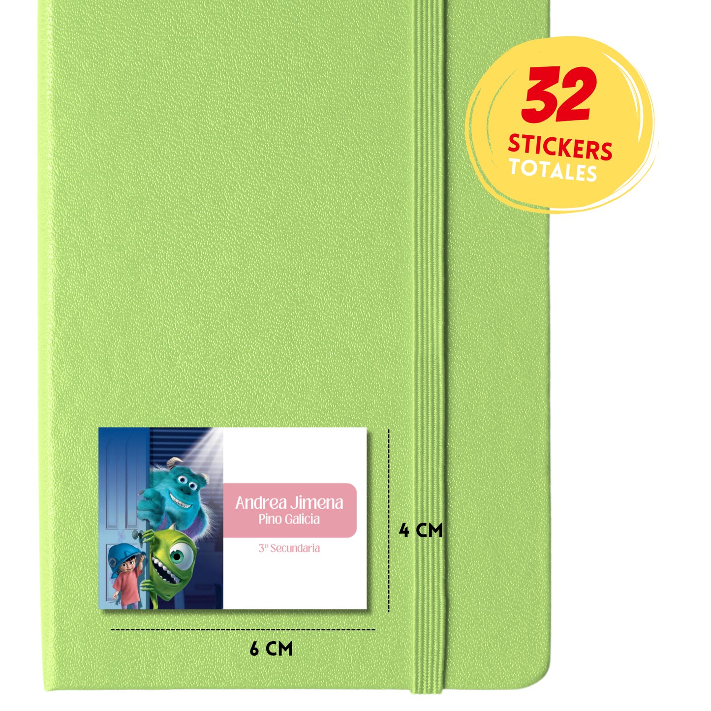 Monsters Inc. Escolares Personalizadas Libretas, Libros y Lápices