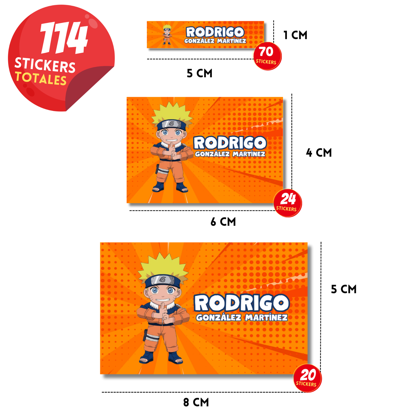 Naruto Animé Escolares Personalizadas Libretas, Libros y Lápices