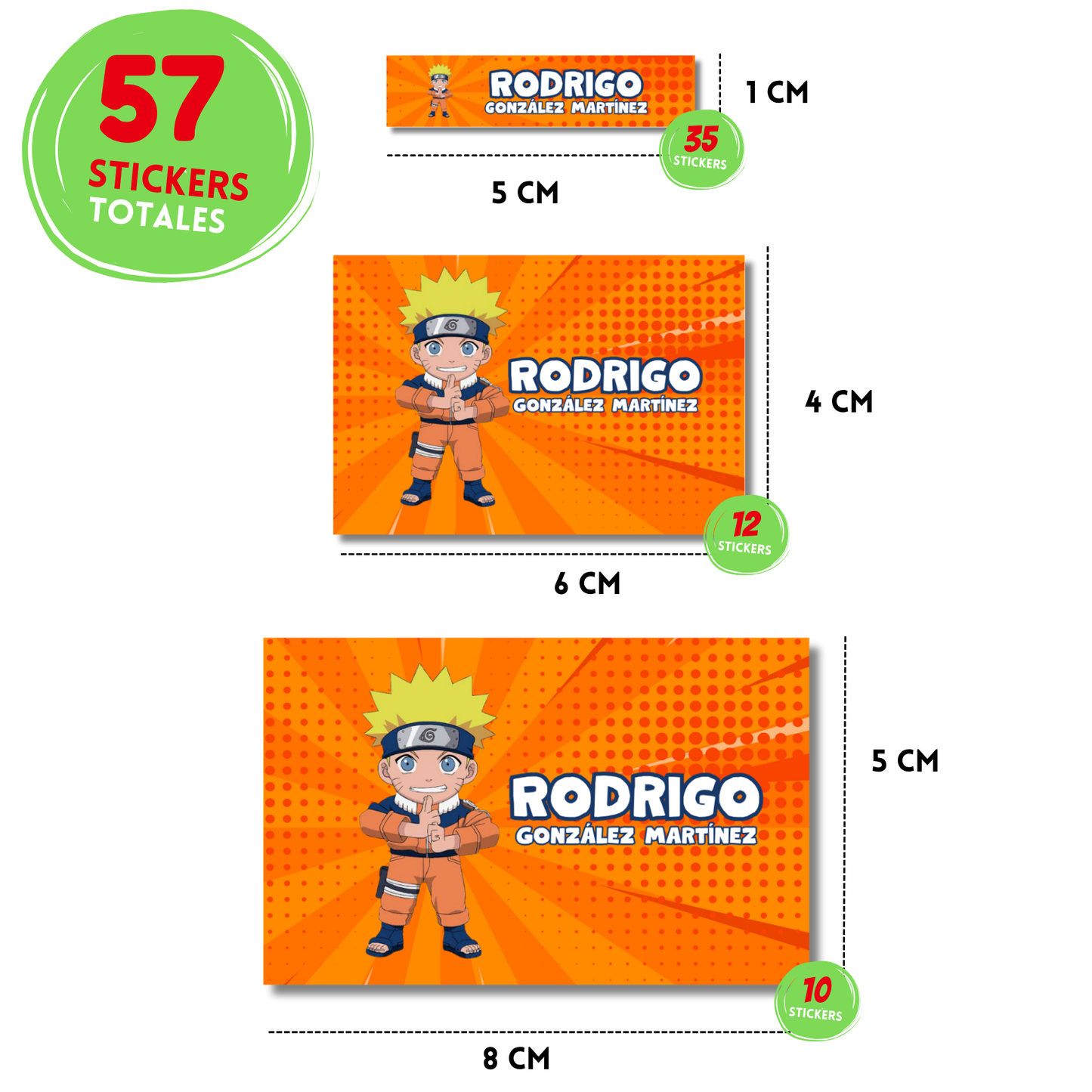 Naruto Animé Escolares Personalizadas Libretas, Libros y Lápices