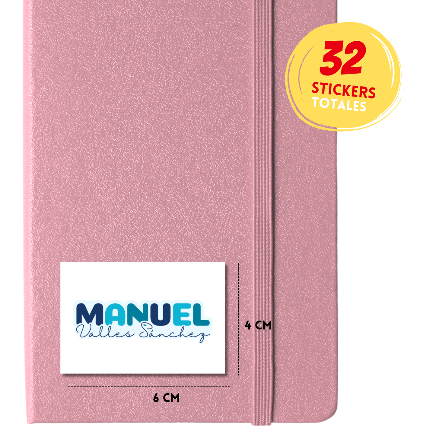 Nombres en azul, Etiquetas Escolares Personalizadas Libretas, Libros y Lápices
