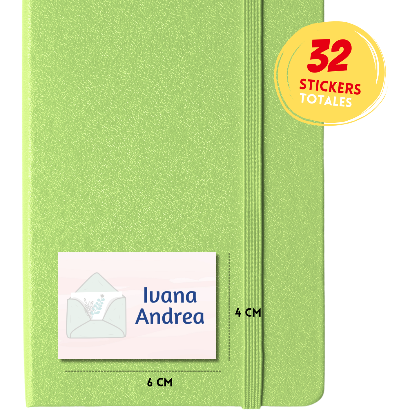 Sobre Aesthetic Etiquetas Escolares Personalizadas Libretas, Libros y Lápices