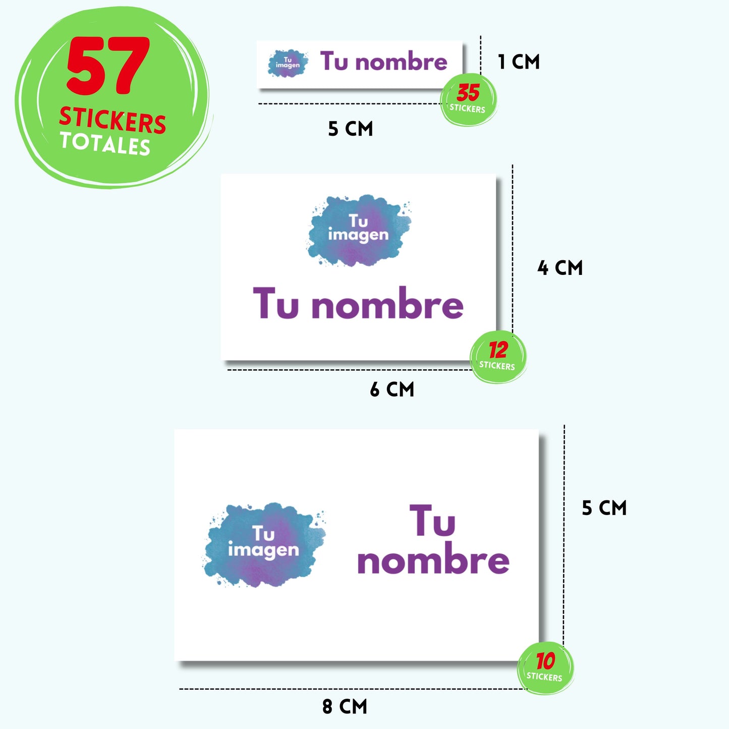 Etiquetas Escolares Personalizadas Libretas, Libros y Lápices, Tu diseño