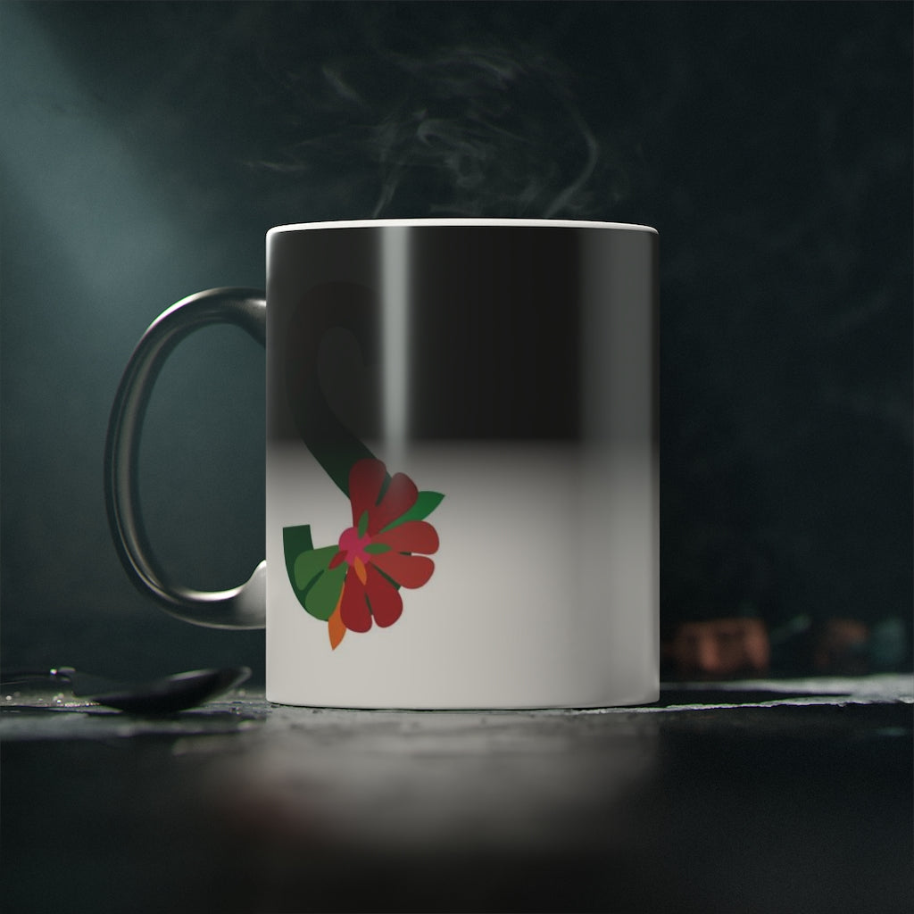Letras Flor Taza
