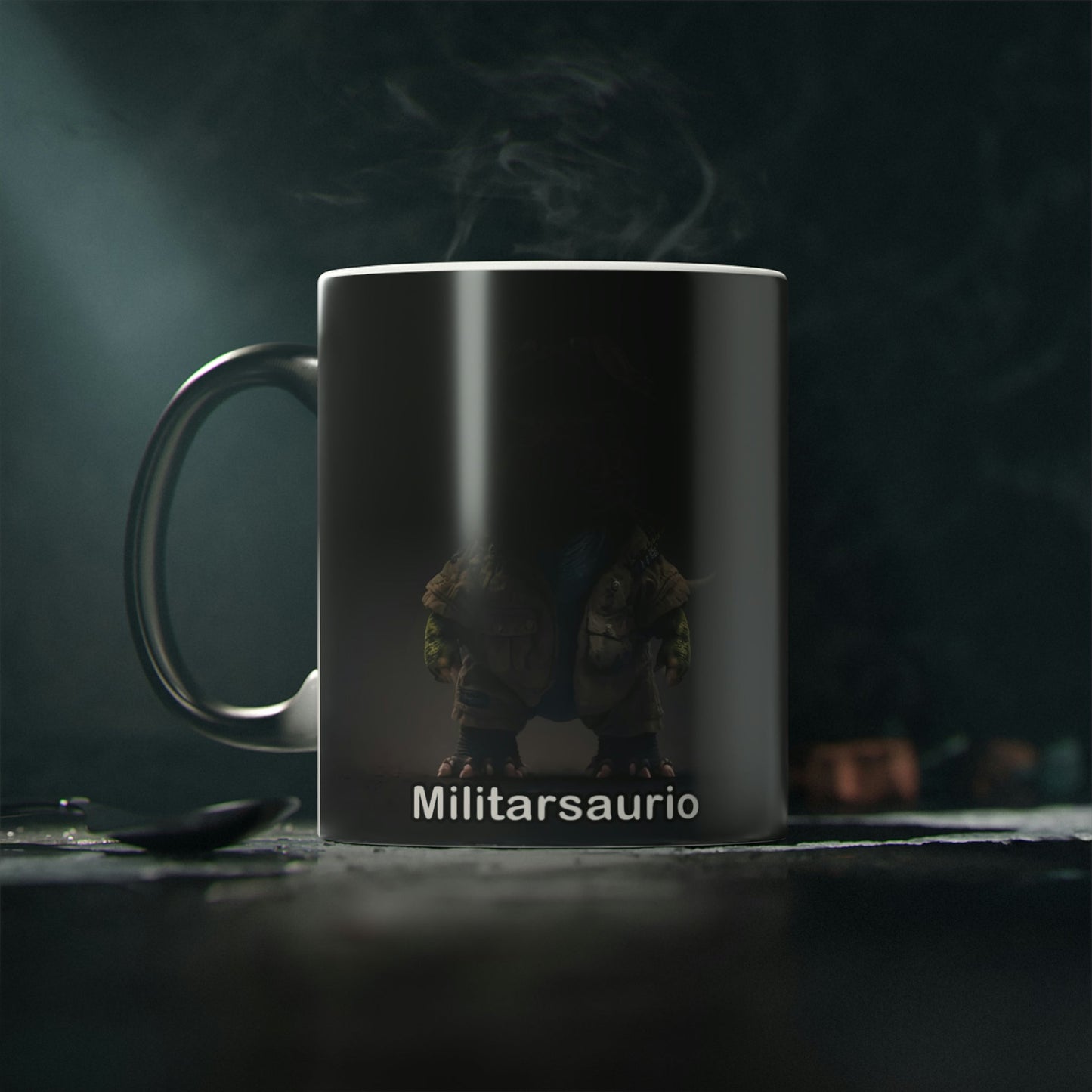 Dino Profesiones Militarsaurio Taza