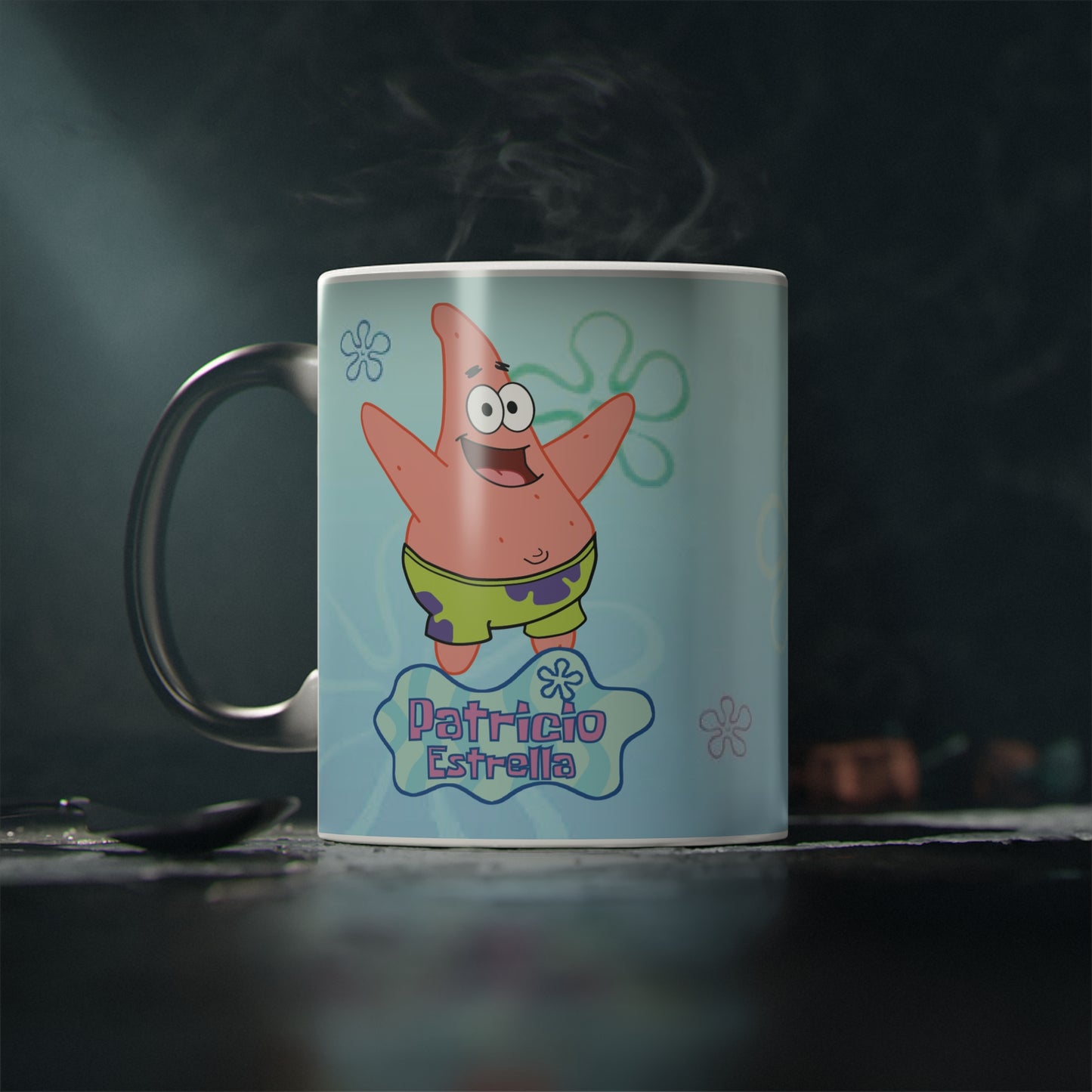 Patrick Star Gift Kit Loving Plush Toy + Personalized Magic Mug