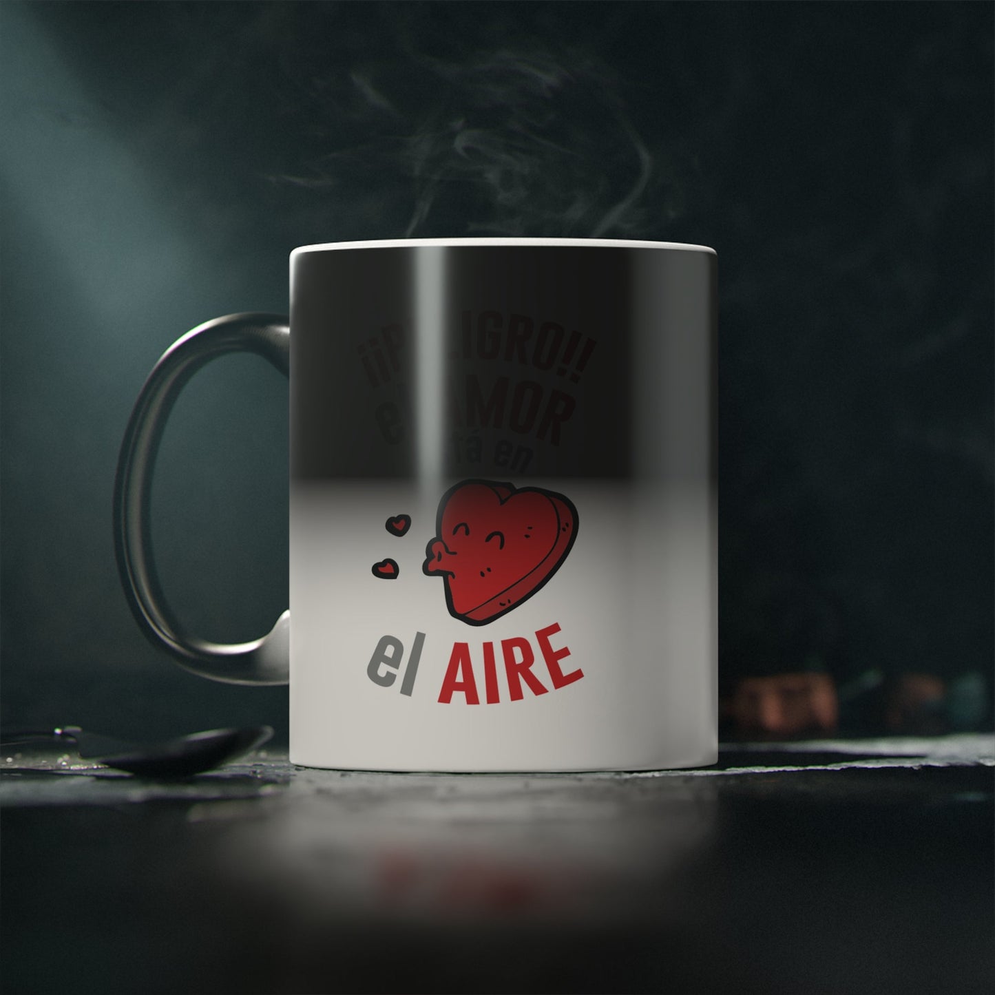 ¡¡Peligro!! El Amor Esta En El Aire Taza