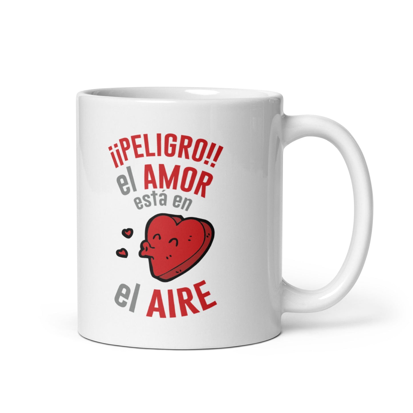 ¡¡Peligro!! El Amor Esta En El Aire Taza