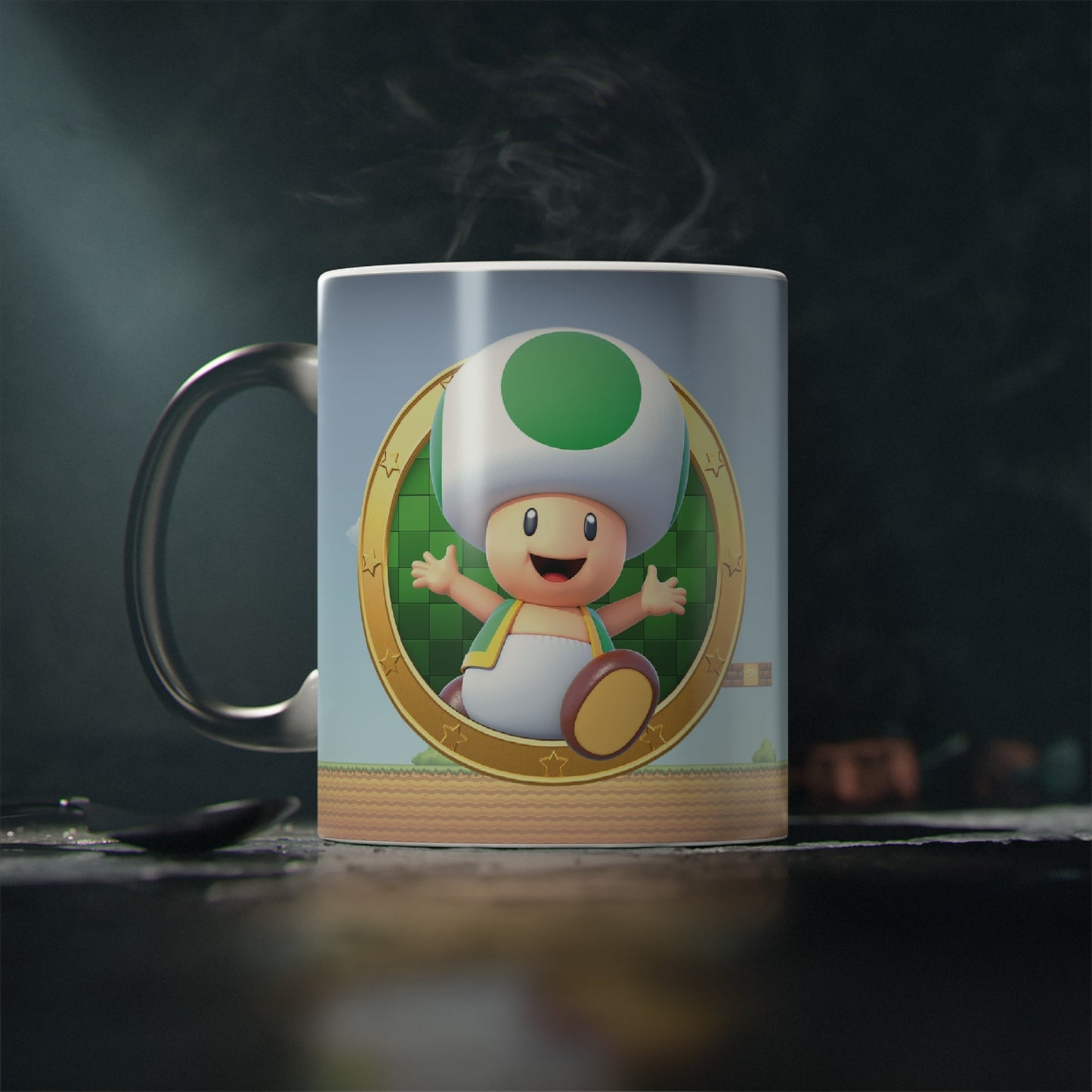 Mario Bros Toad Kit Regalo Peluche Cariñoso + Taza Mágica Personalizada