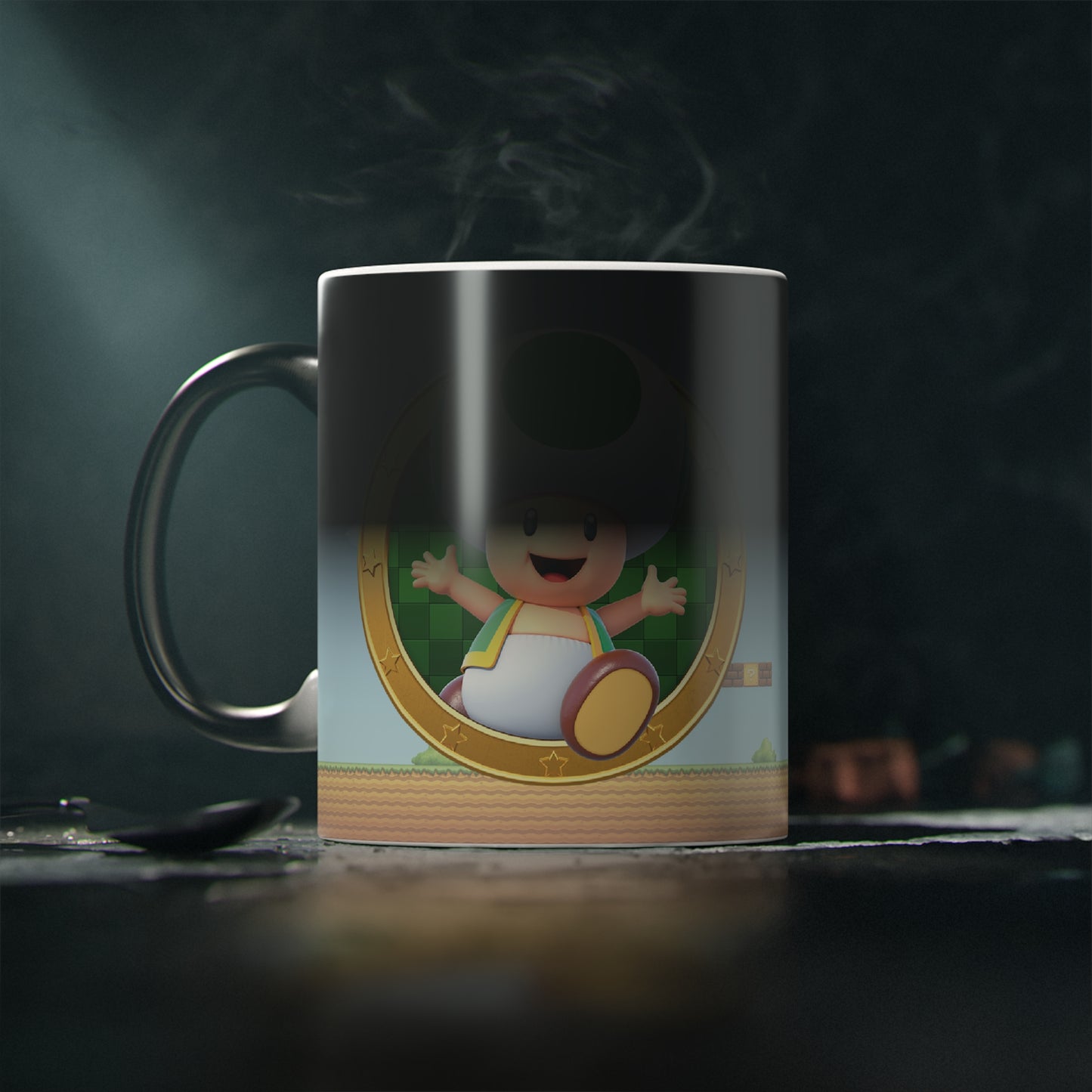 Mario Bros Toad Loving Plush Gift Kit + Personalized Magic Mug