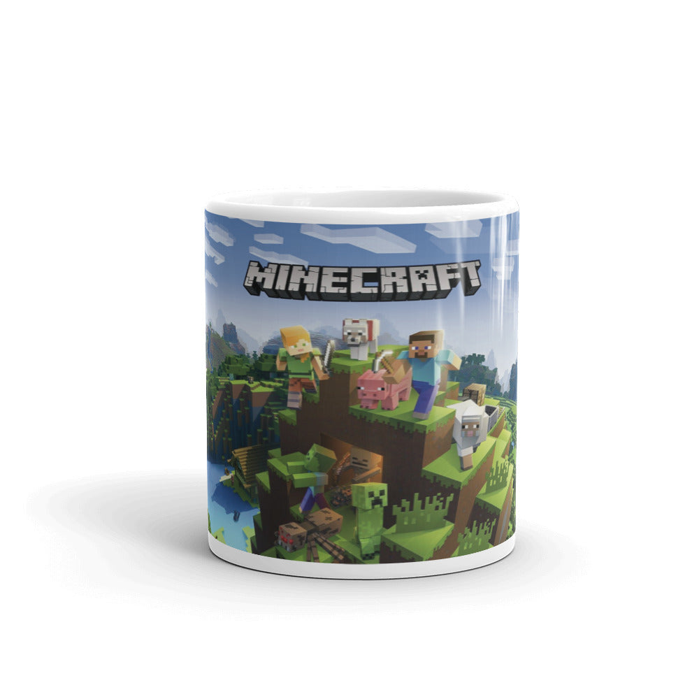 Minecraft Steve y Alex Videojuego Taza