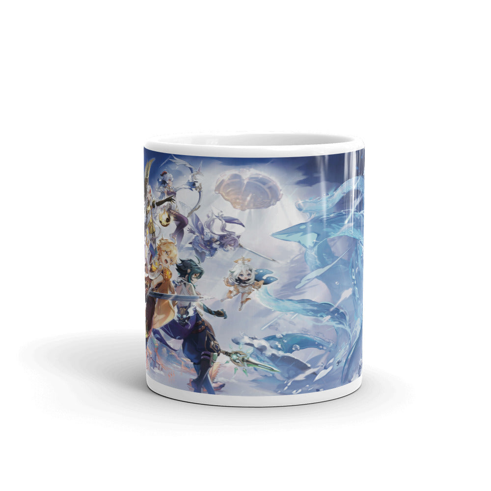 Genshin Impact Oceanic Defender Videojuego Taza