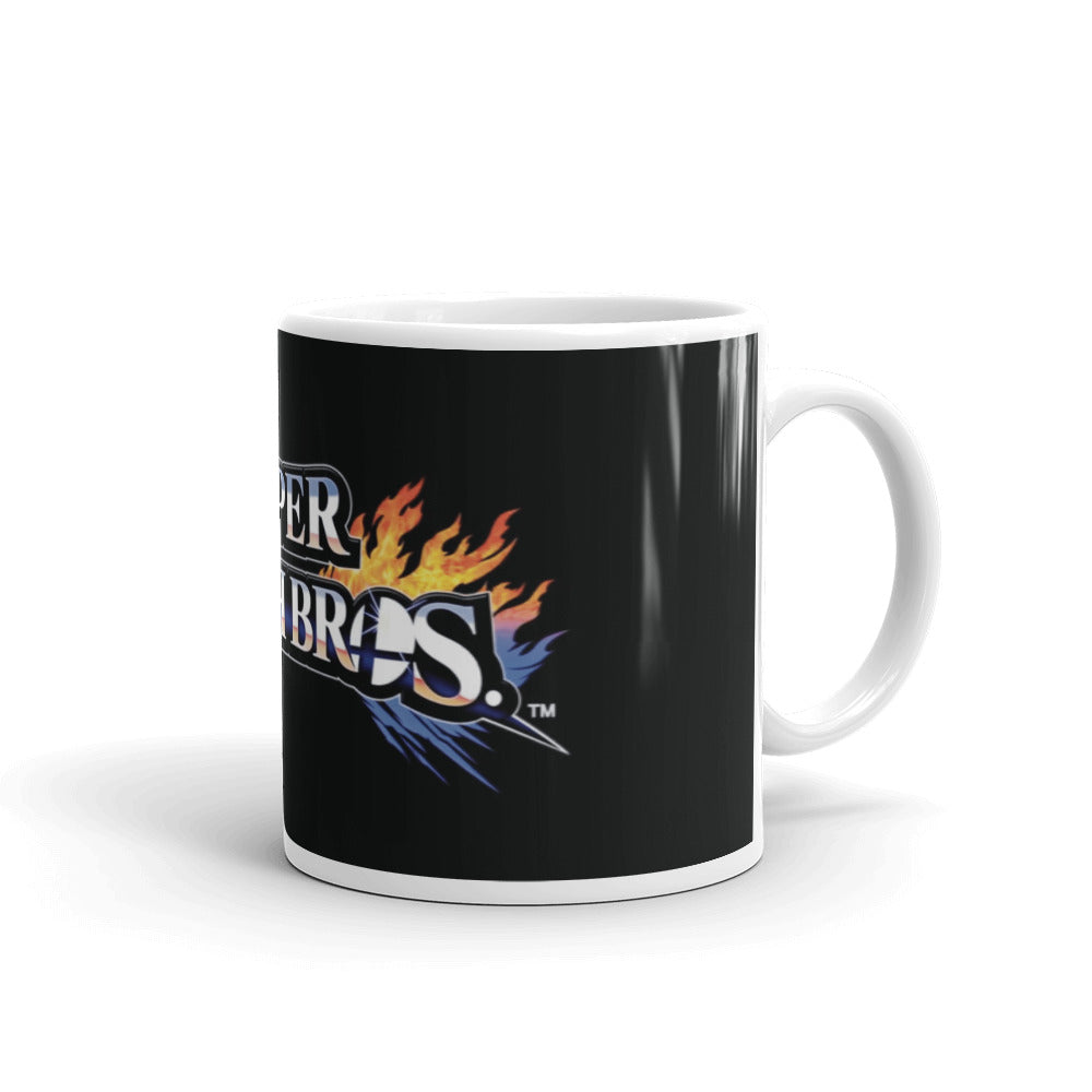 Super Smash Bros Logo Videojuego Taza