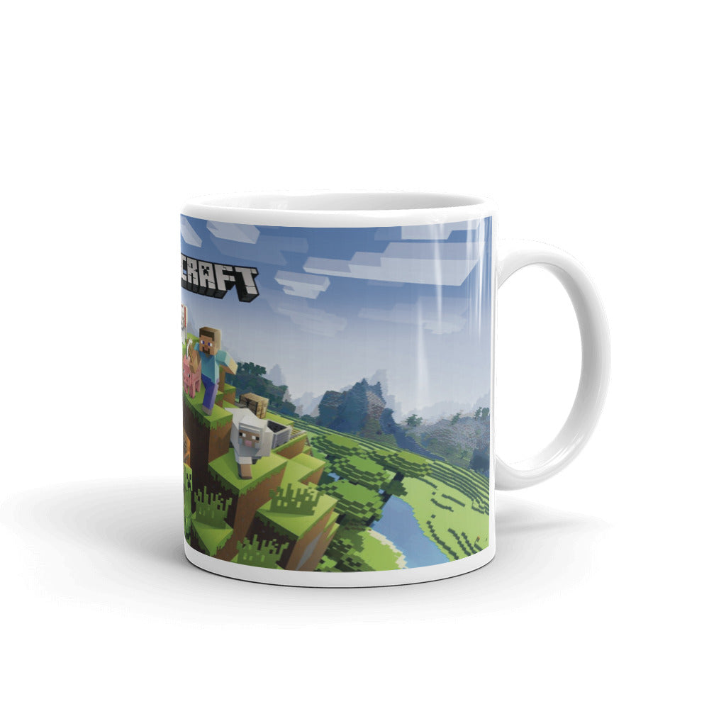 Minecraft Steve y Alex Videojuego Taza