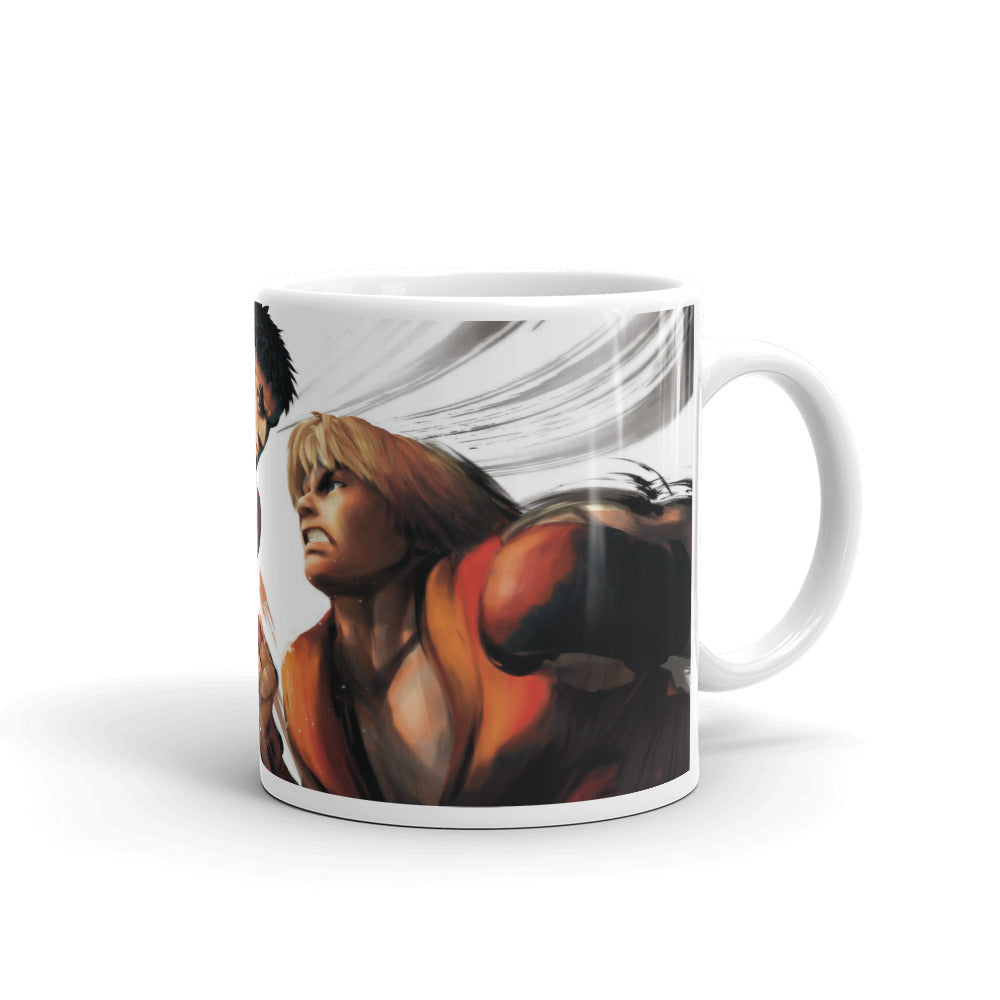 Street Fighter Ryu vs Ken Videojuego Taza