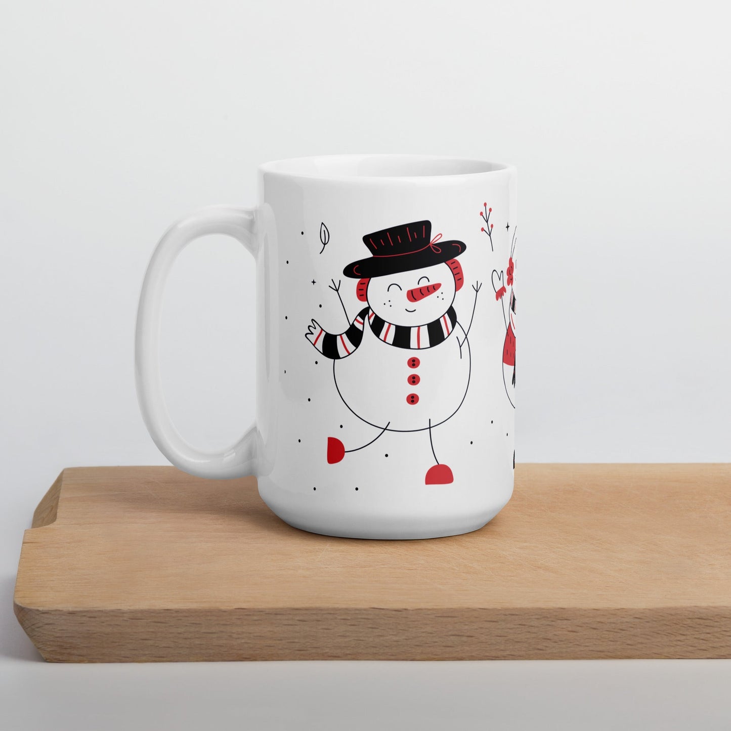 Muñecos De Nieve Taza Navidad