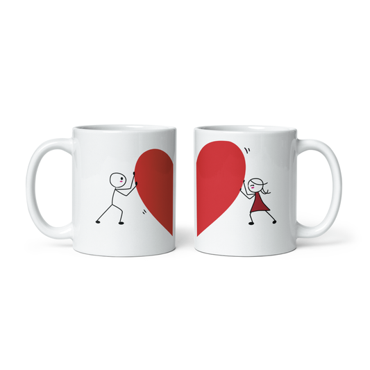 Heart Couple Kit Mugs 