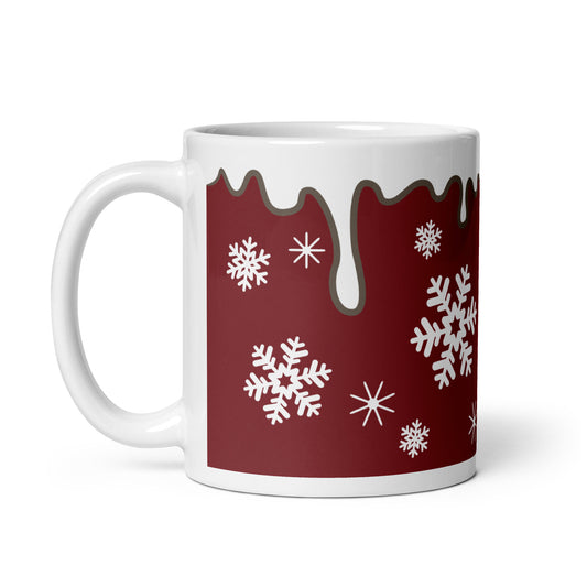 Snowflakes Christmas Mug