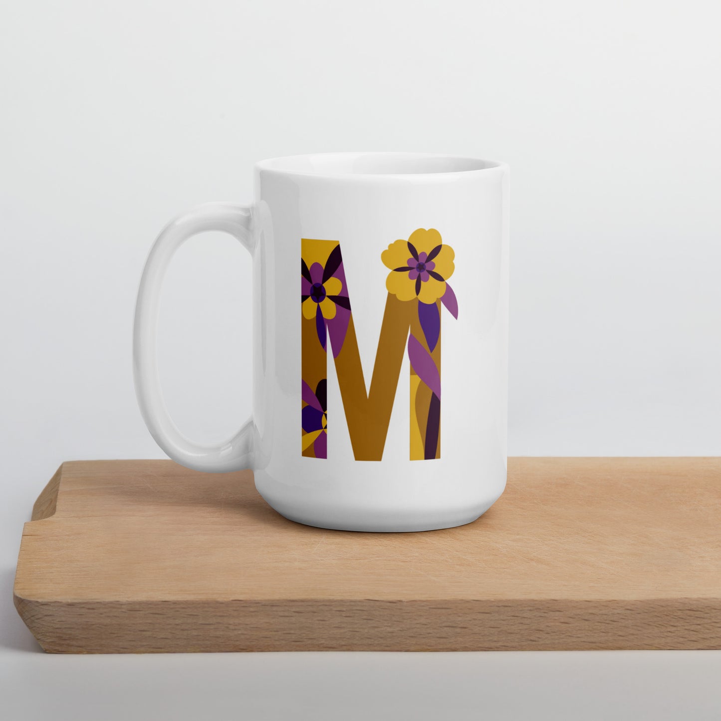 Letters Flower Mug