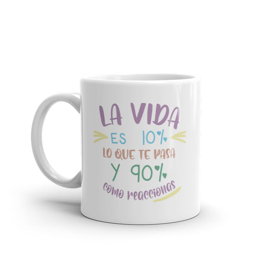 Life Is 10% What Happens To You And 90% How You React Mug 